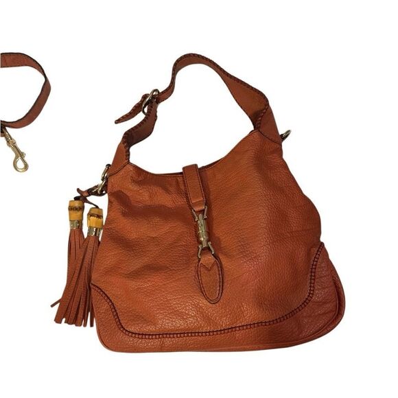 Gucci Tan Leather Bamboo New Jackie Bag With Piston Lock - Picture 5 of 15